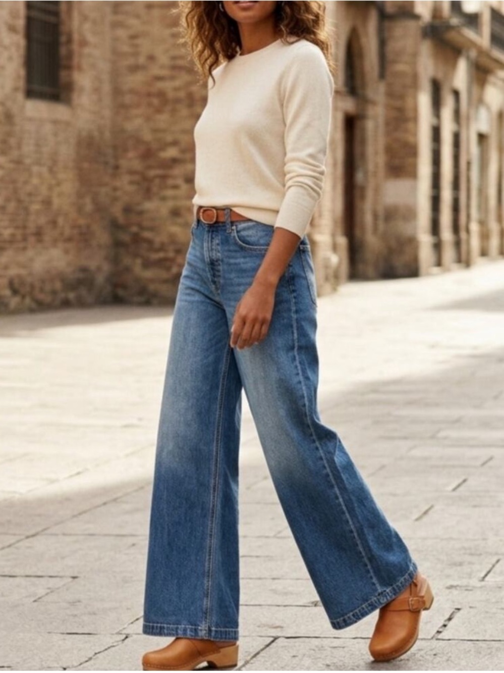 Scotch & Soda Size 6/28 The Wave High Rise Wide Leg Jeans 70s Boho Retro Festiva
